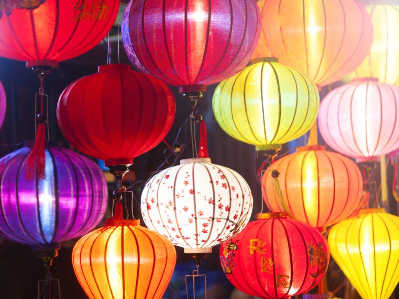 Traditional lanterns in Vietnam.